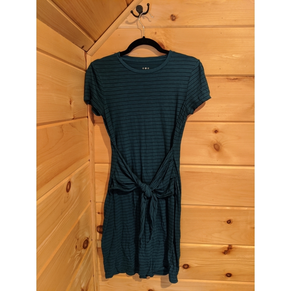 Three Dots tie front jersey dress